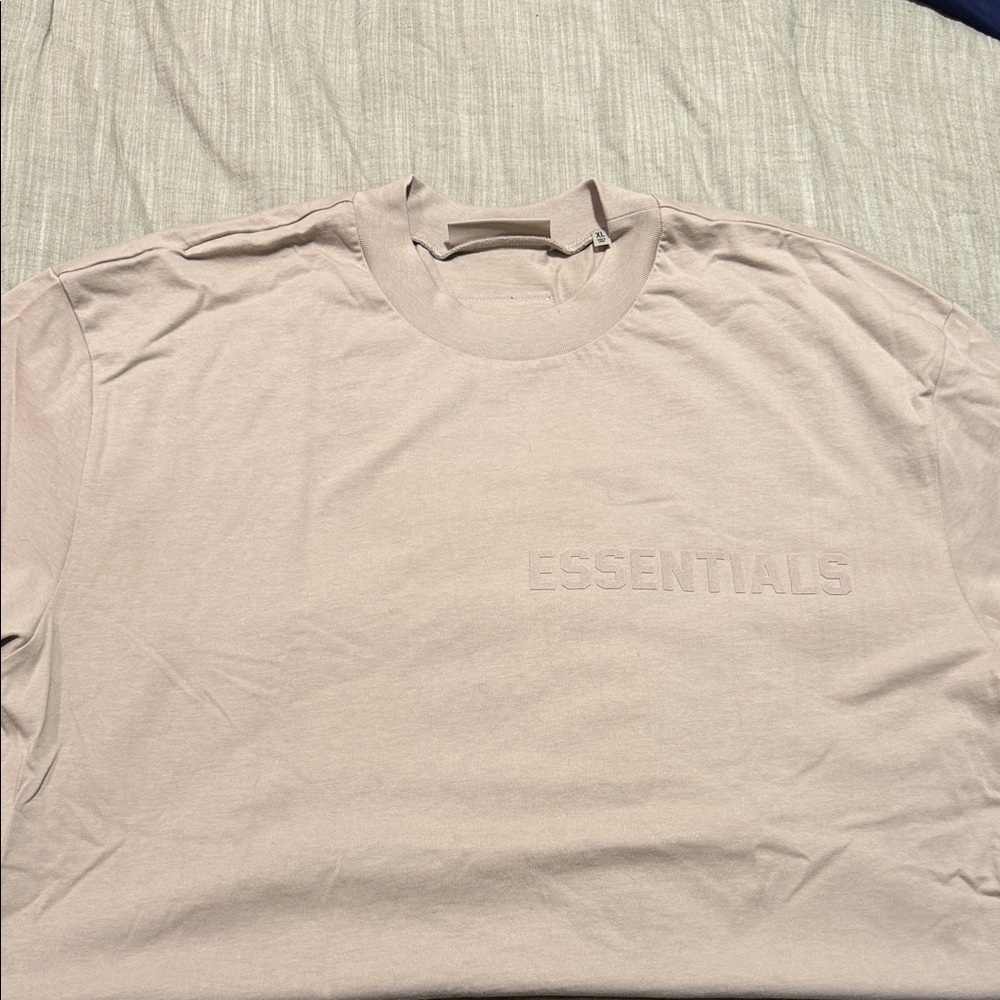 ESSENTIALS Men’s Crewneck T-Shirt — Beige